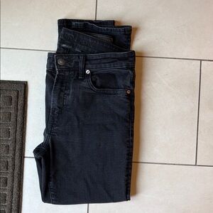 American Eagle Outfitters Athletic Straight Jeans - Black size 30x30